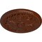 Ekena Millwork Swindon Ceiling Medallion (Canopies up to 2 7/8"), 16 7/8"OD x 1 1/2"P, Burnished Mahogany Crackle CM16SWBMC - alternate 4